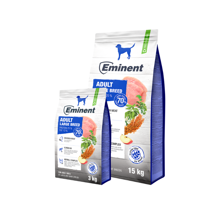 Eminent Adult Large Breed 25/13 gluteenivaba koeratoit suurt ja hiidtõugu täiskasvanud koertele/ 15kg