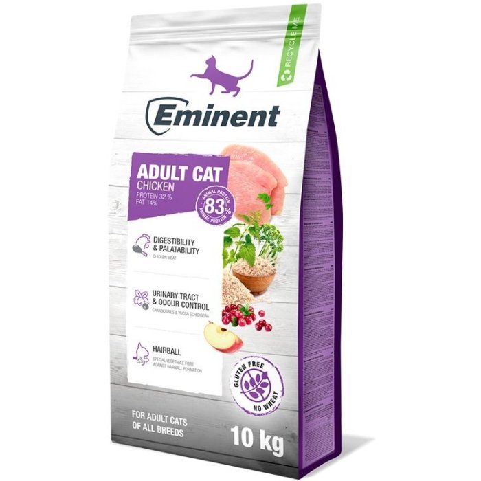 Eminent Adult Cat Chicken 32/14, gluteenivaba kassitoit täiskasvanud kassidele – kanamaitseline/ 10kg