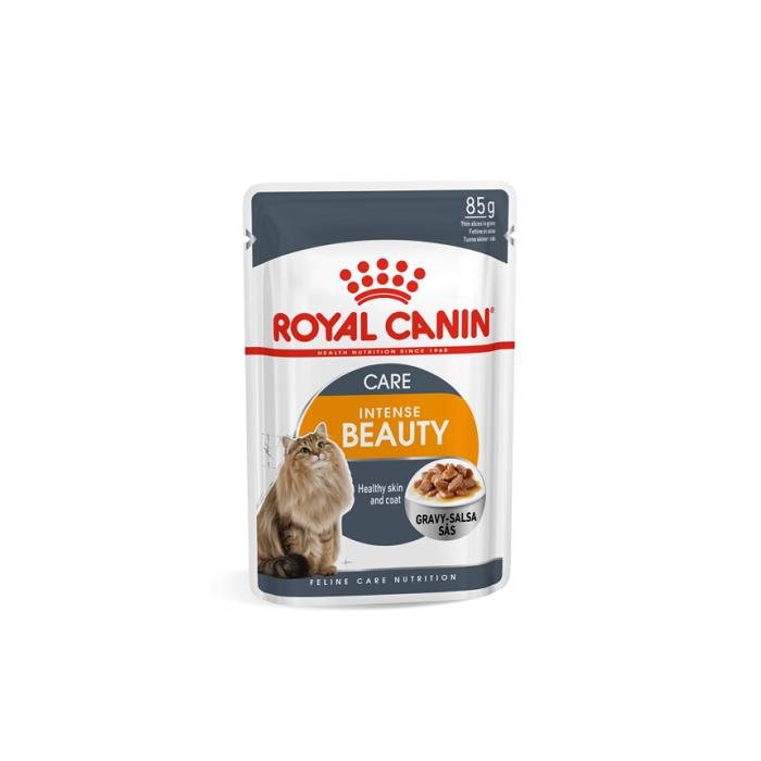 Royal Canin FCN WET Intense Beauty Gravy õhukesed viilud kastmes  / 85g