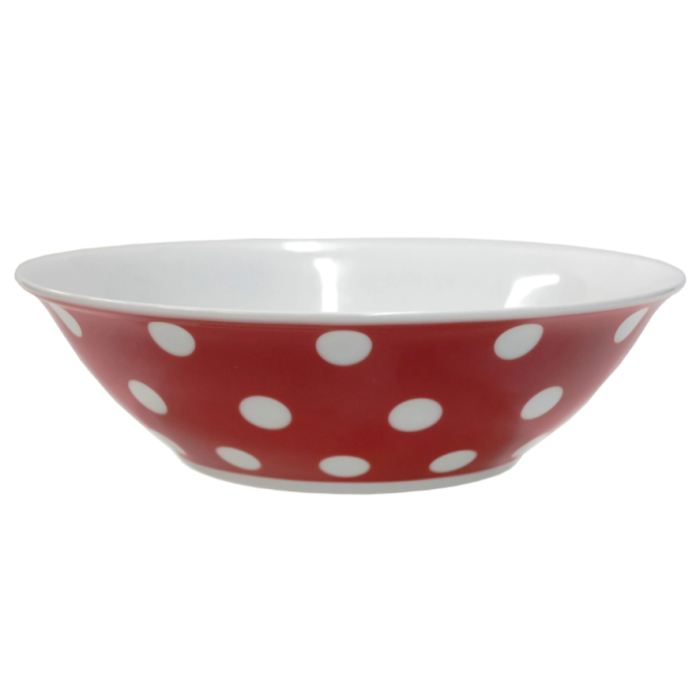 Salatikauss Täpp D 23cm Punane / Valge