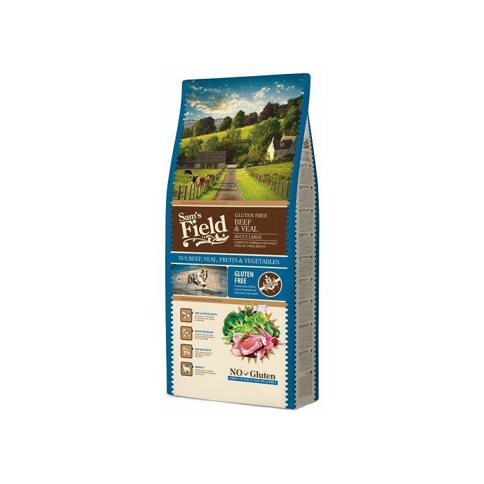 Sam's Field Adult Large Beef & Veal koeratoit veise- ja vasikalihaga 13 kg
