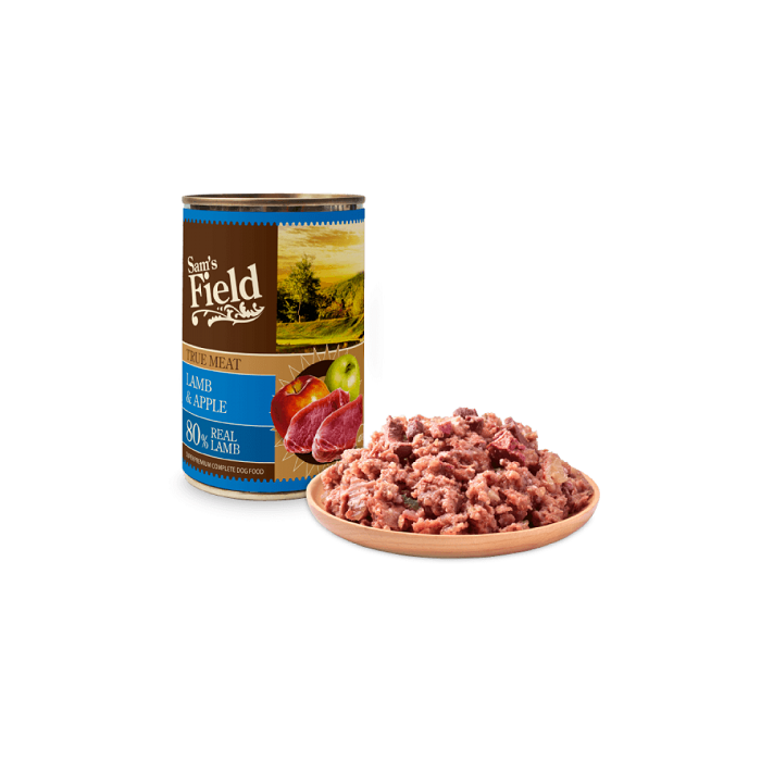 Sam’s Field Lamb & Apple konserv koertele 400g