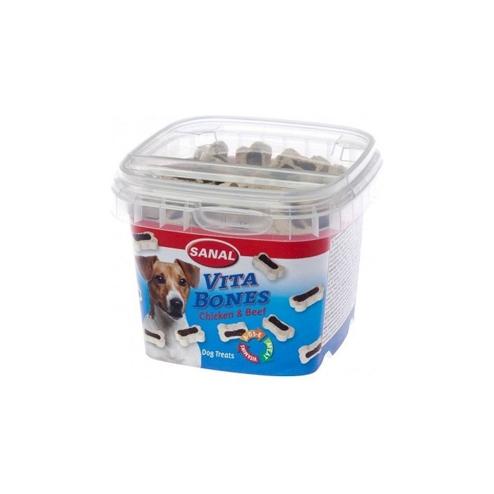 Sanal Dog Vita Bones, kana-ja loomalihaga maiused koertele / 100g
