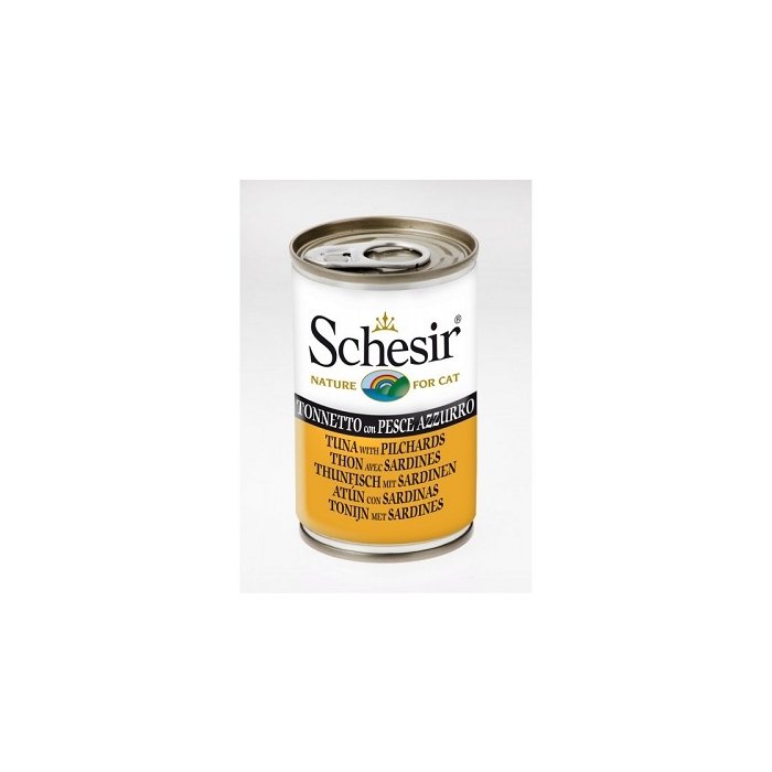 Schesir Cat kassikonserv tuunikala ja sardiinidega / 140g
