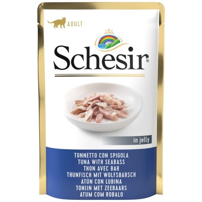 Schesir Cat kassikonserv tuunikala ja mereahvenaga / 85g