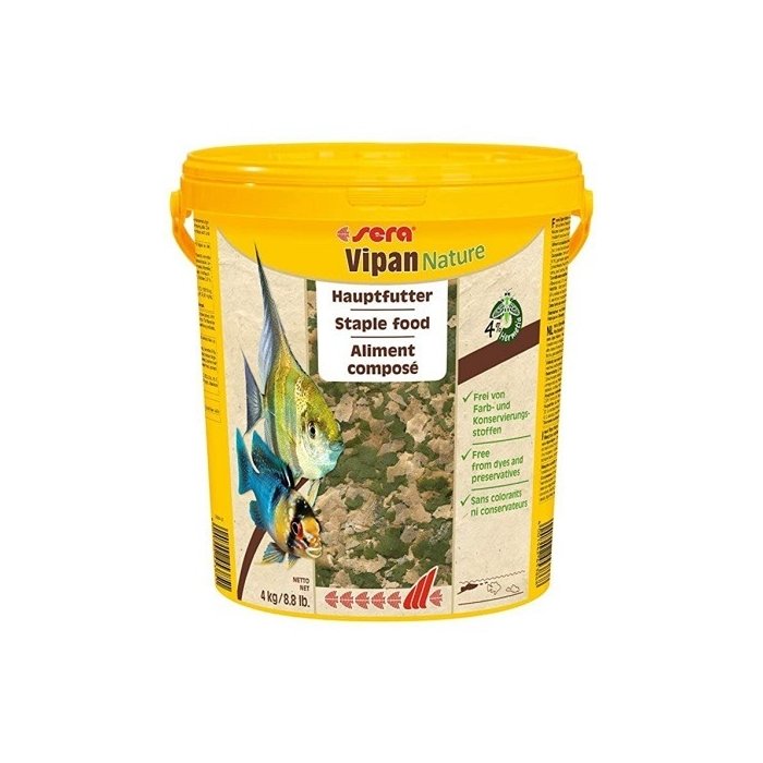 Sera Vipan Nature ilma kunstlike lisanditeta täissööt kõikidele akvaariumikaladele 1000ml / 210g