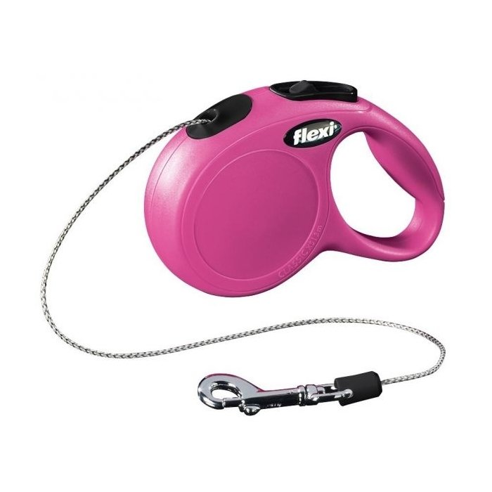 Flexi jalutusrihm New Classic cord M / roosa/ 5m