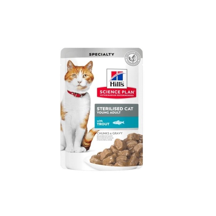 Hill´s Science Plan Young steriliseeritud kassi einekotike forelliga / 85g