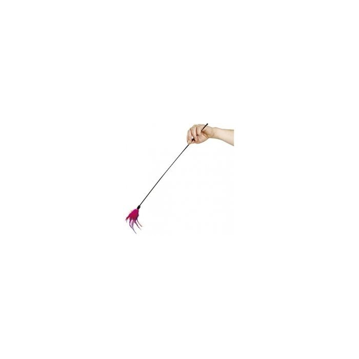 FLAMINGO kassi mänguasi suled pulga otsas / 59cm