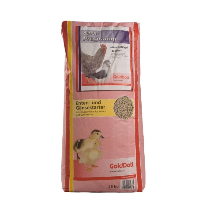 Täissööt kana-, pardi- ja hanetibudele Golddott / 25kg