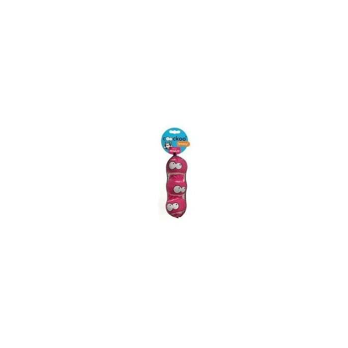 Mänguasi koertele Tennisepall BREEZY REGULAR 3tk 6cm roosa