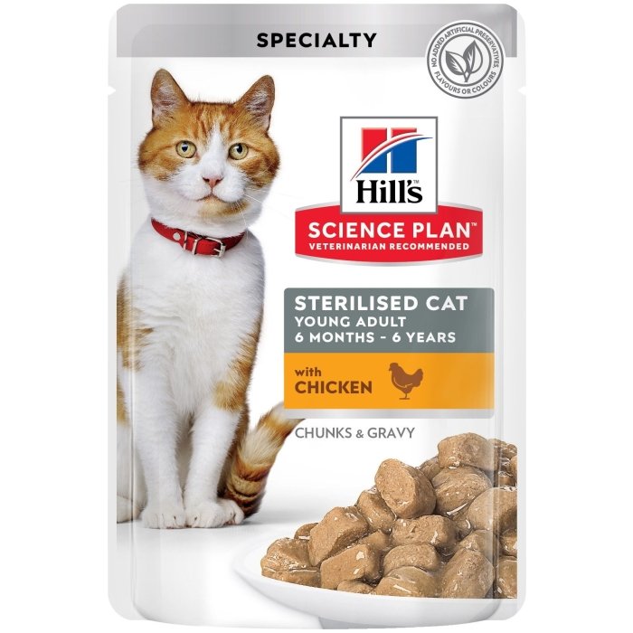 Hill´s Science Plan Young steriliseeritud kassi einekotike kanaga / 85g