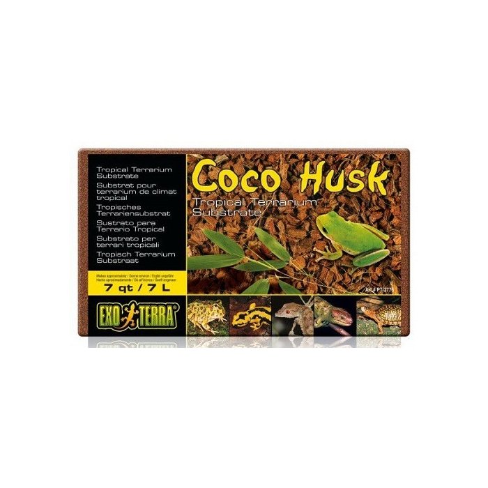 Terraariumi substraat Coco Husk 7L