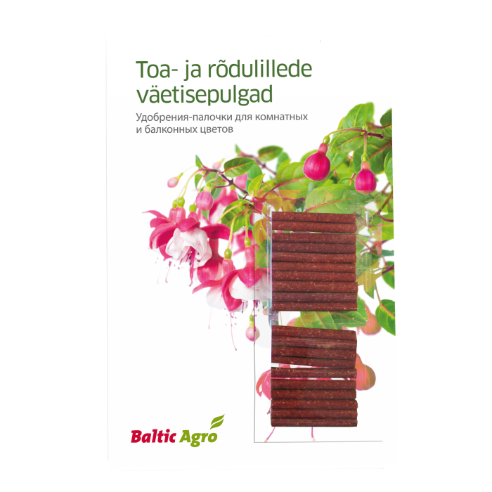 Väetisepulgad toa- ja rõdulilledele / 20tk