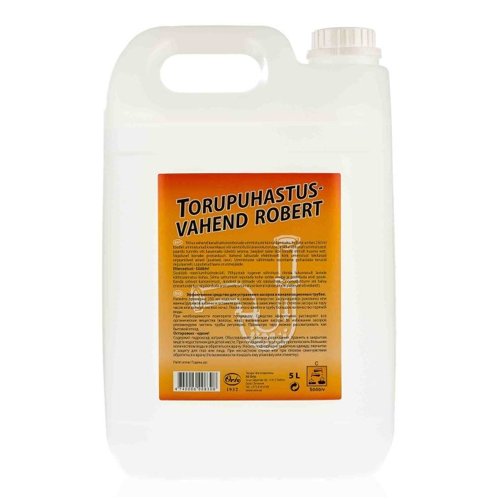 Orto kanalisatsioonitorude puhastusvahend ROBERT / 5L