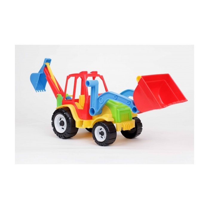 Traktor kopa ja sahaga