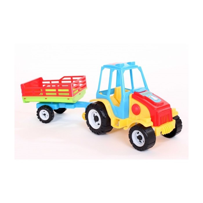 Traktor + võrega käru