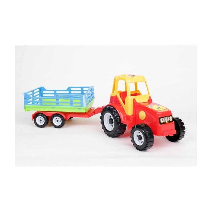 Traktor + võrega käru