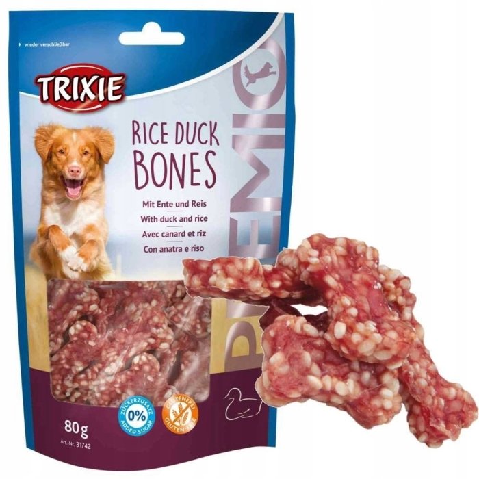 Koera maius Premio Rice Duck Bones / 80g