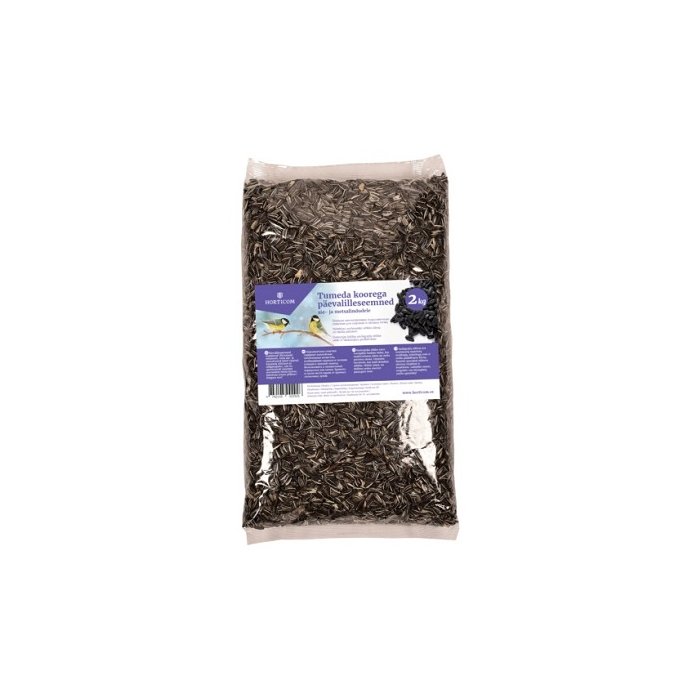 Tumeda koorega päevalilleseemned lindudele / 2kg