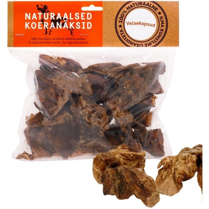 Veise kopsud - naturaalsed koeranäksid, kuivatatud koeramaius / 500g