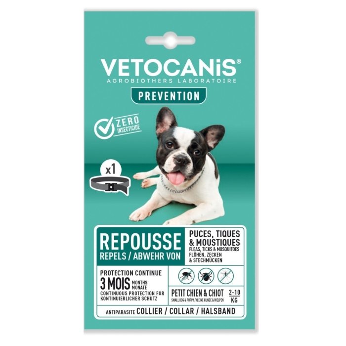 Vetocanis kirbu-, sääse- ja puugirihm koertele 2-10kg / 40cm