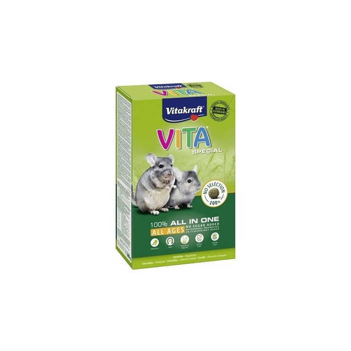 Vitakraft Vita special täissööt tsintsiljadele / 600g