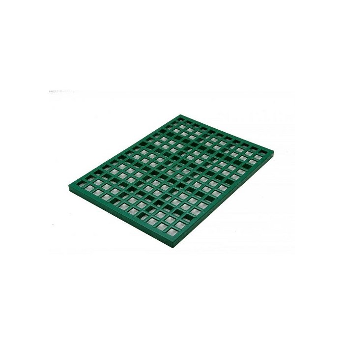 Alus puuripõhjade jaoks küülikutele ja lindudele 25x 36cm / roheline / plastmass