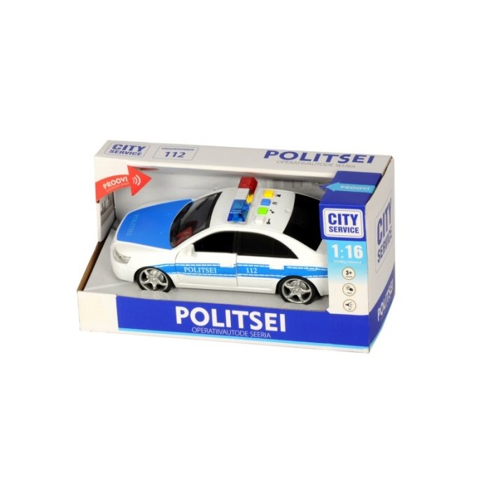 Eesti politseiauto 1:16 / heli ja tuledega 