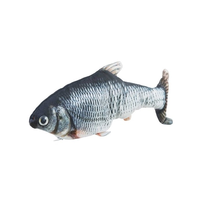 Mänguasi kassidele Wriggle kala, kangas, kassinõges, 30 cm