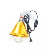 Alumiiniumist soojendusreflektor infrapunalambile lülitiga / Ø 20cm