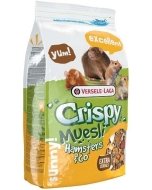 Täissööt Crispy Muesli - Hamsters & Co Tasty, hamstritele, liivahiirtele, rottidele ja hiirtele 400g