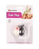 Flamingo kassi mänguasi hiir naistenõgesega 6cm / 2tk