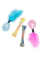 Kassi mänguasi Set tubes, plastik, kuni 15 cm, 4 tk.