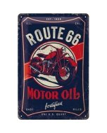 Metallplaat 20x30cm / Route 66 Motor Oil / KO