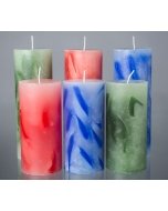 Küünal 70x200 / 58h / silinder / punane / marmor