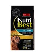 Nutribest Activity Chicken And Rice koeratoit 15kg