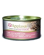 Applaws Senior kassikonserv želees tuunikala/lõhe / 70g