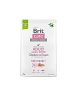 Brit Care Sustainable Adult Small Breed Chicken&Insect koeratoit 3kg