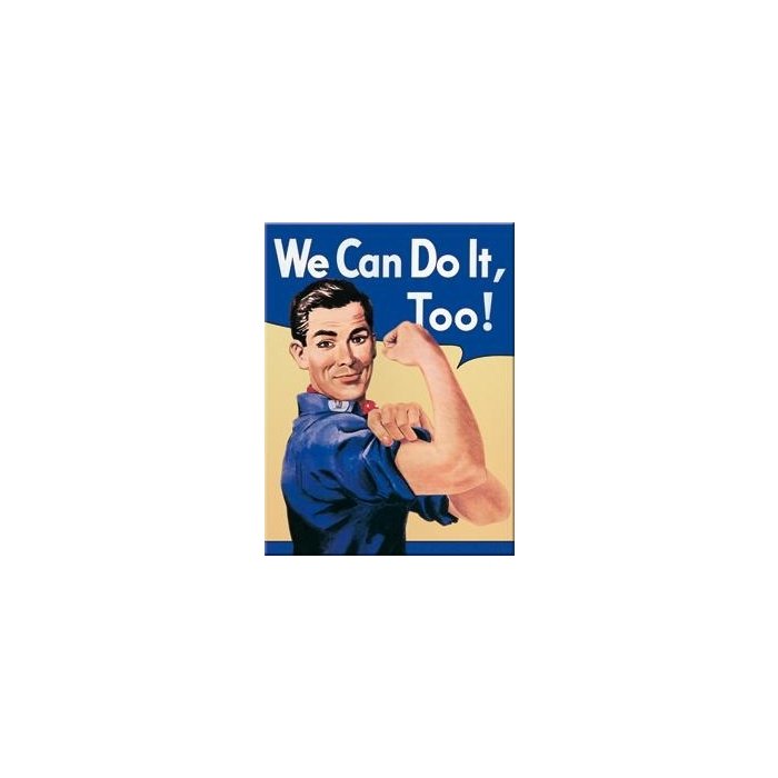 Magnet 6x8cm / We Can Do It, Too! / LM