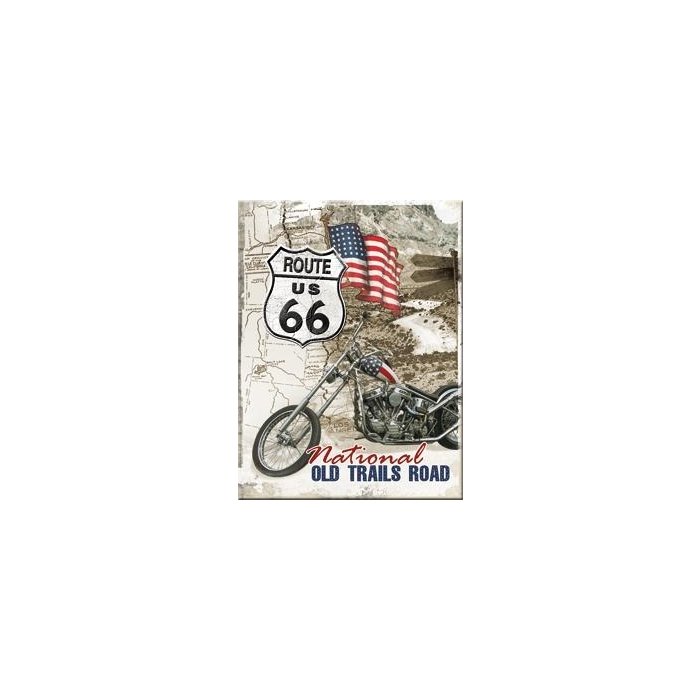 Magnet 6x8cm /Route 66 National Old Trails Road