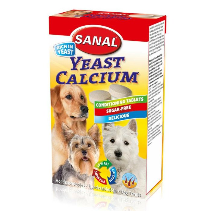 SANAL koertele pärm+kaltsium 100g /K