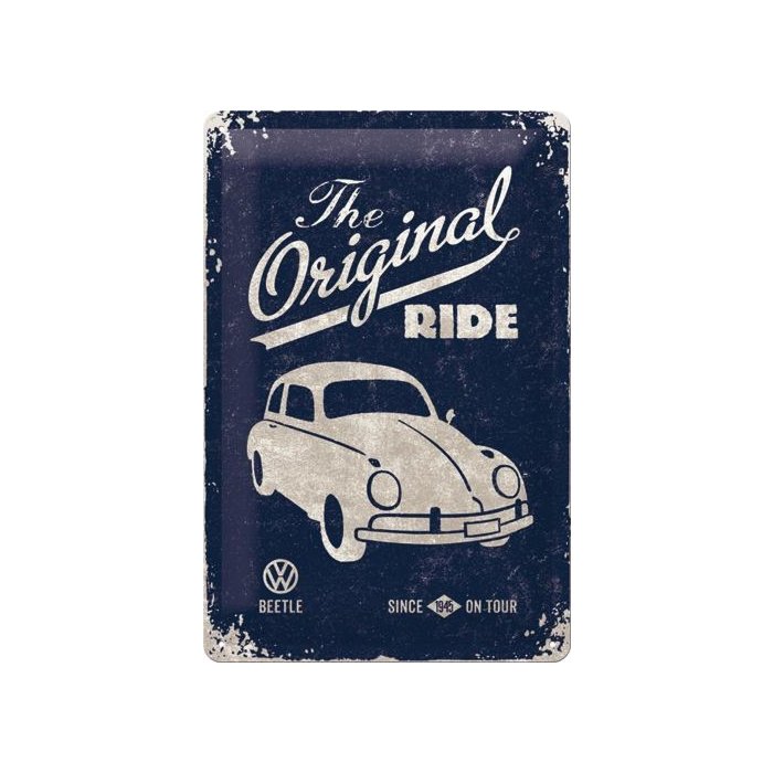 Metallplaat 20x30cm / VW Beetle The Original Ride / KO
