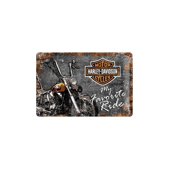Metallplaat 20x30cm / Harley-Davidson My Favorite Ride /
