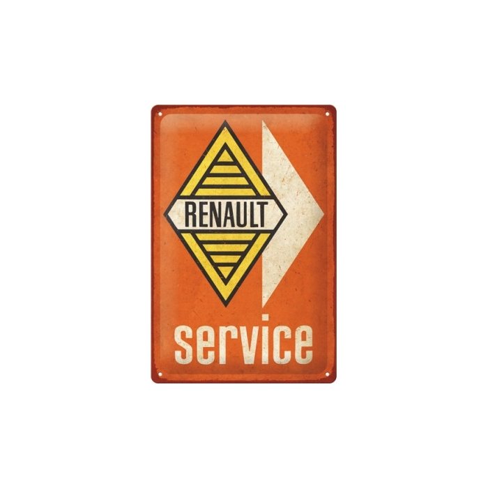 Metallplaat 20x30cm / Renault - Service