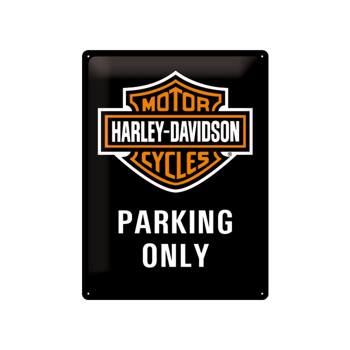 Металлический декоративный постер / Harley-Davisson Parking Only / 30x40см
