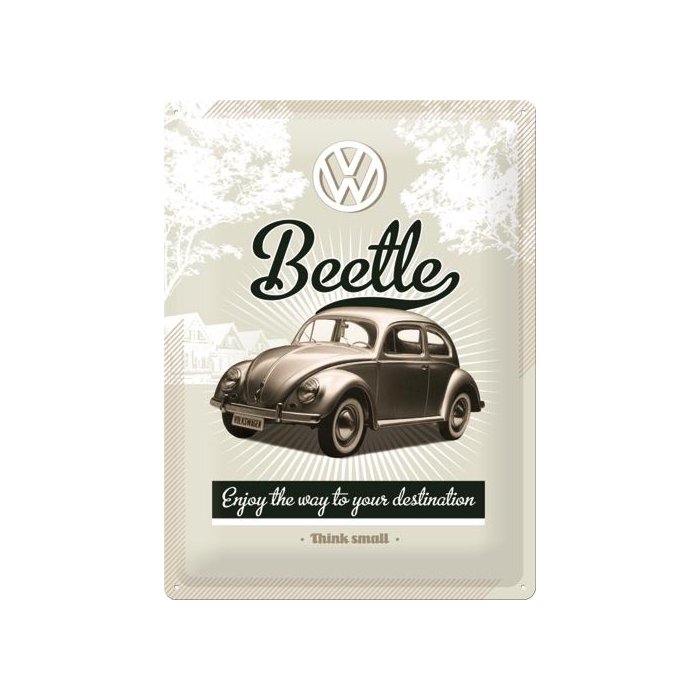 Metallplaat 30x40cm / VW Beetle