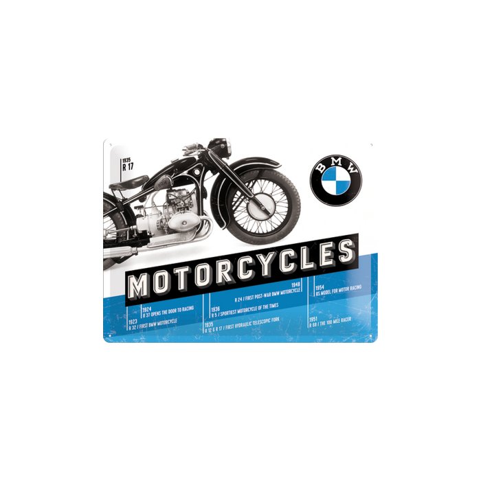 Metallplaat 30x40cm / BMW Motorcycles R 17