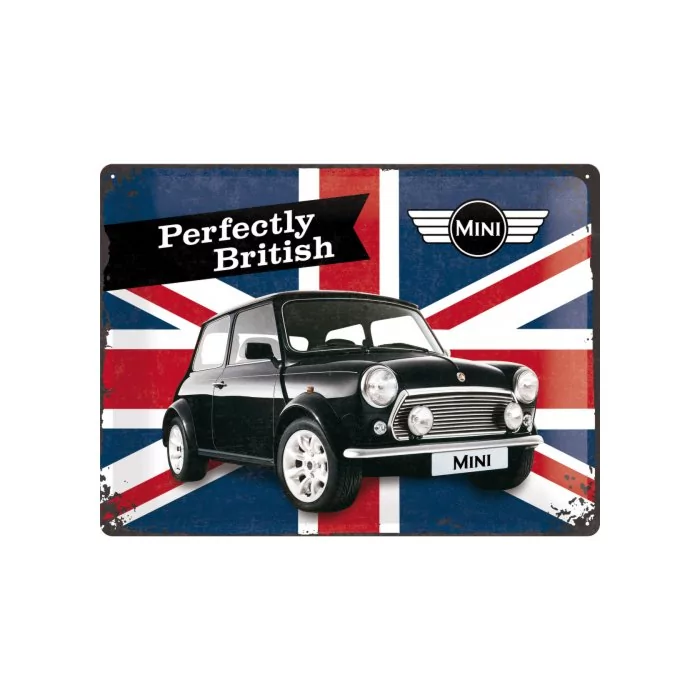 Metallplaat 30x40cm / Mini Perfectly British