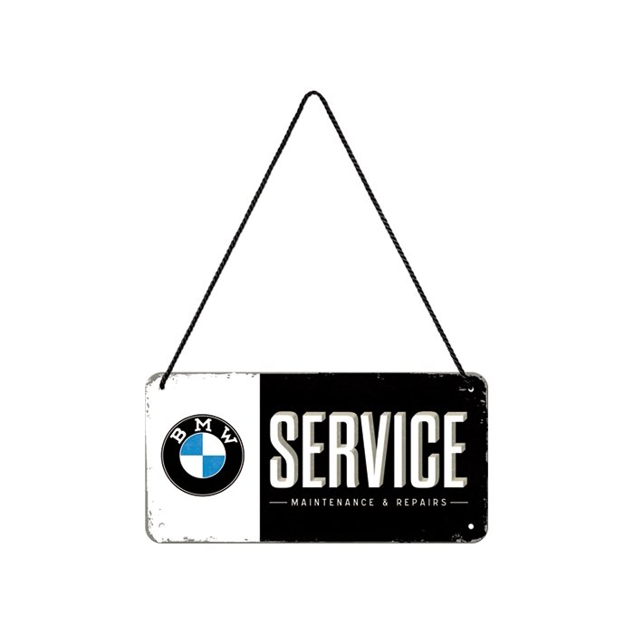 Metallplaat 10x20 cm / BMW Service